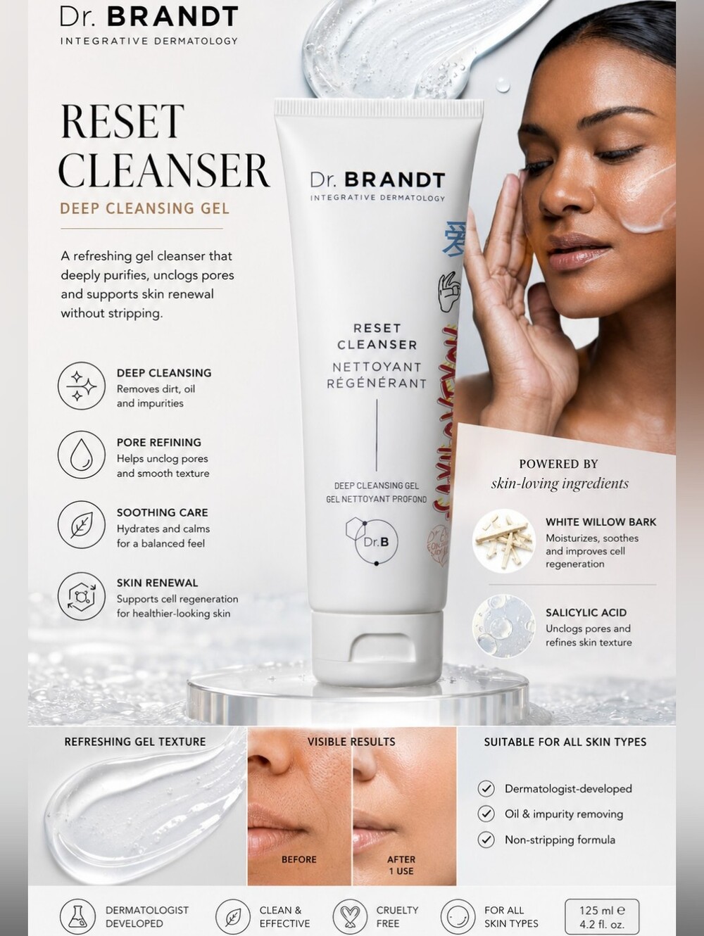 Dr. Brandt Foundation Collection Reset Cleanser Deep Cleansing Gel 125ml